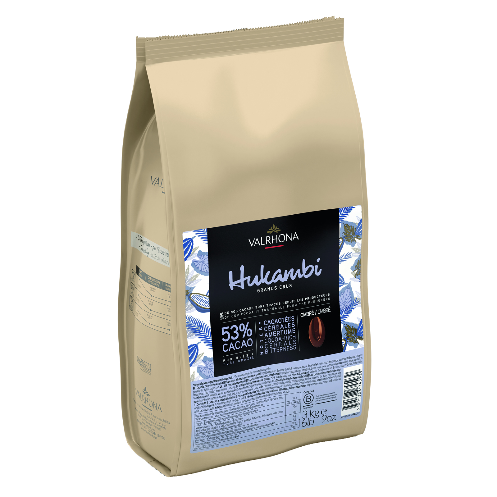 Valrhona Hukambi 53% Dark Milk Chocolate